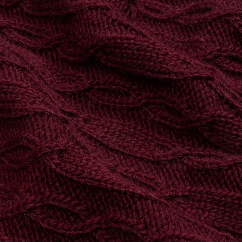 Плед Knitline, темно-красный (бордовый) фото 5