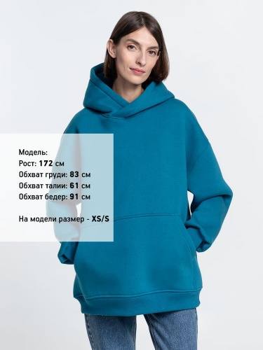 Худи Kulonga Oversize, бирюзовое фото 6