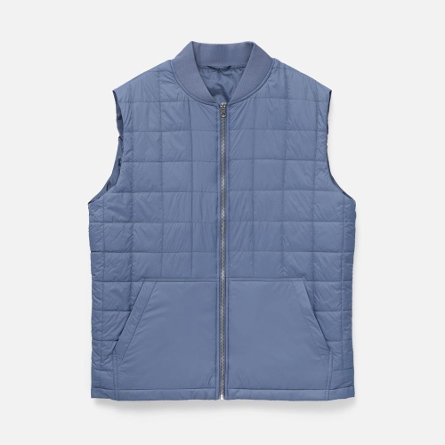 Жилет унисекс Warmbridge, синий (джинс) фото 2 Жилет унисекс Warmbridge, синий (джинс) фото 2