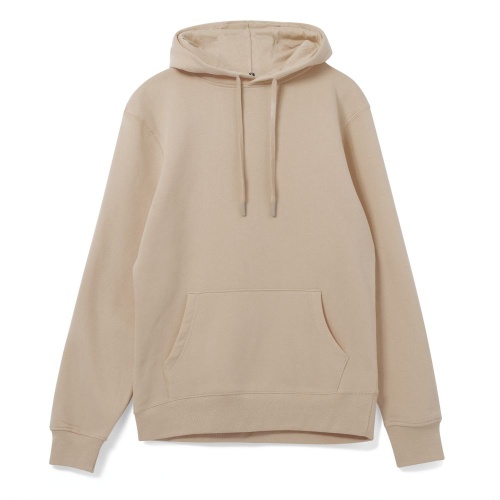 Толстовка с капюшоном унисекс Hoodie, бежевая фото 2