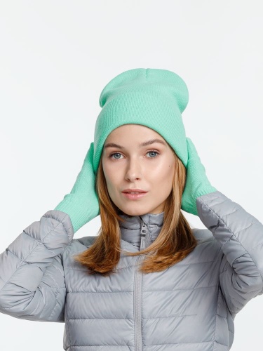 Шапка Urban Flow, зеленая (мятная) фото 3 Шапка Urban Flow, зеленая (мятная) фото 3