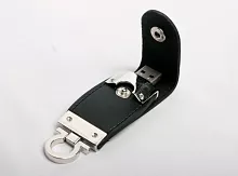 Флешка кожа, черный ,8 Гб, U200/8Black
