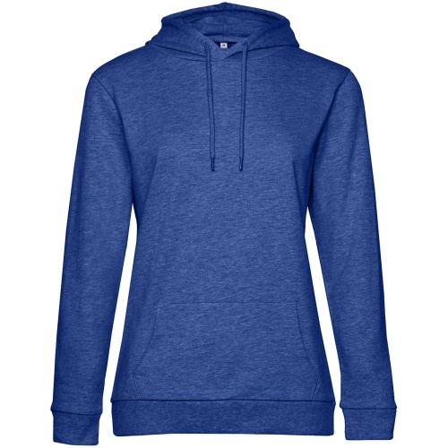 Толстовка с капюшоном женская Hoodie, ярко-синий меланж фото 2
