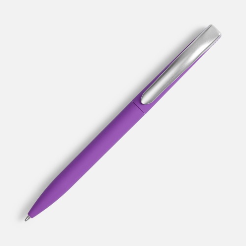 Ручка шариковая Pin Soft Touch, фиолетовая фото 3