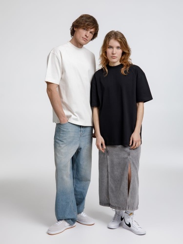 Футболка оверсайз унисекс Sideline, черная фото 7