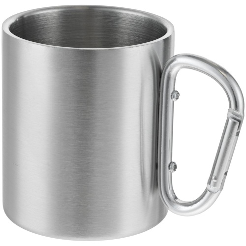 Кружка Trek, с серебристой ручкой-карабином Кружка Trek, с серебристой ручкой-карабином