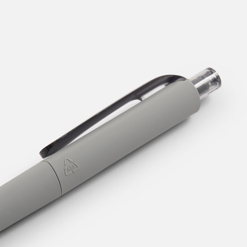 Ручка шариковая Prodir DS8 PRR-T Soft Touch, серая фото 5