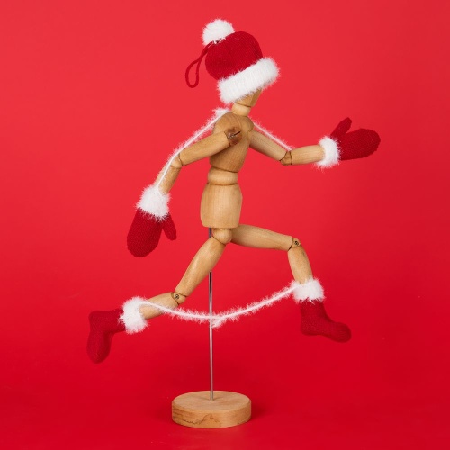 Подвеска на елку «Вьюжка», носочки, красная фото 3 Подвеска на елку «Вьюжка», носочки, красная фото 3