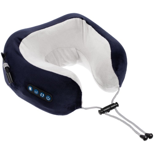 Дорожная подушка-массажер inRelax, синяя фото 2 Дорожная подушка-массажер inRelax, синяя фото 2
