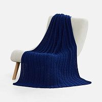 Плед Eloisa, темно-синий (кобальт)