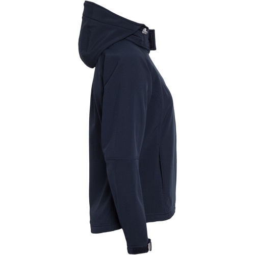 Куртка женская Hooded Softshell темно-синяя фото 3