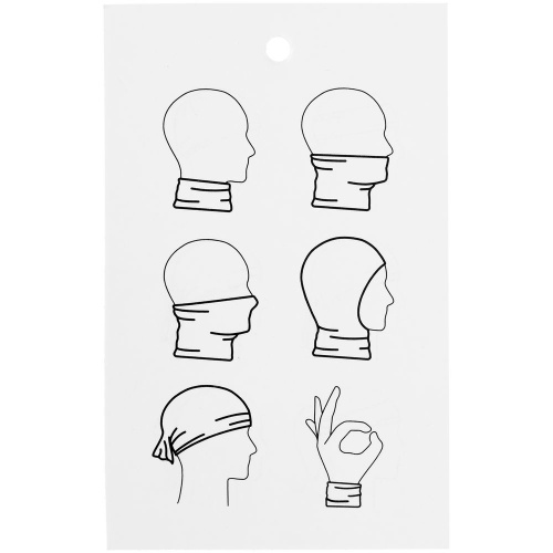 Многофункциональная бандана Dekko, зеленая фото 5 Многофункциональная бандана Dekko, зеленая фото 5