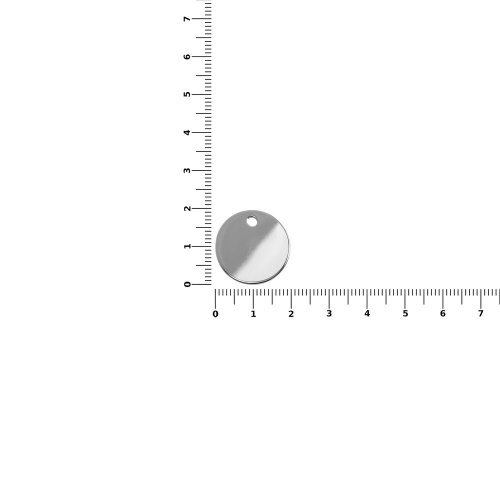 Шильдик металлический Alfa Sirkel, серебристый глянцевый фото 2