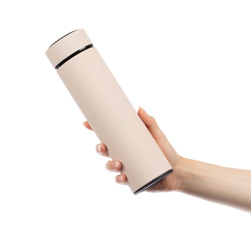 Термос с ситечком Percola, бежевый фото 3