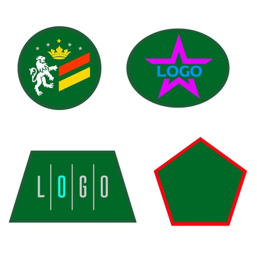 Шеврон из габардина Gabo L, зеленый фото 2