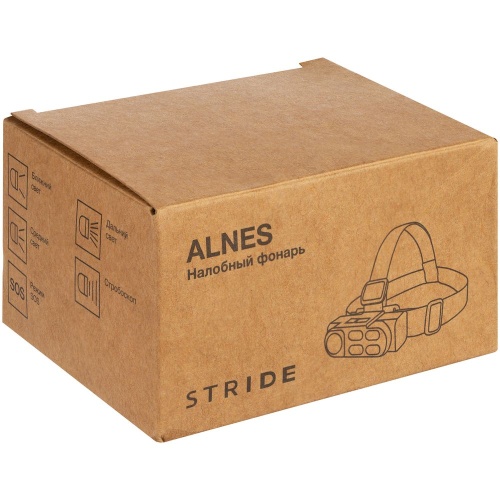 Налобный фонарик аккумуляторный Alnes, черный фото 7 Налобный фонарик аккумуляторный Alnes, черный фото 7