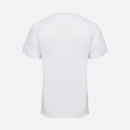 Футболка спортивная унисекс Vortex, белая фото 2