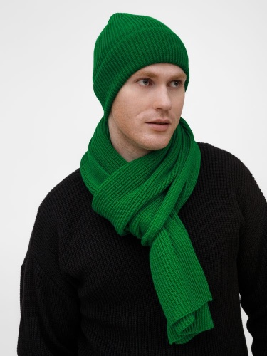 Шарф Nobilis Mono, ярко-зеленый фото 4