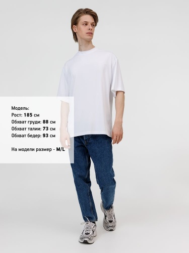 Футболка из бифлекса Morfiss, белая фото 4