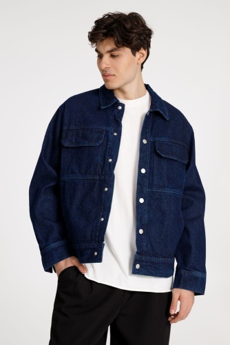 Куртка джинсовая O2, темно-синяя фото 2 Куртка джинсовая O2, темно-синяя фото 2