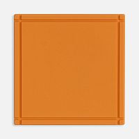 Лейбл из ПВХ Dzeta, L, оранжевый