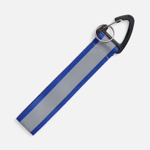 Светоотражающий брелок Flashline, серый с синим фото 2