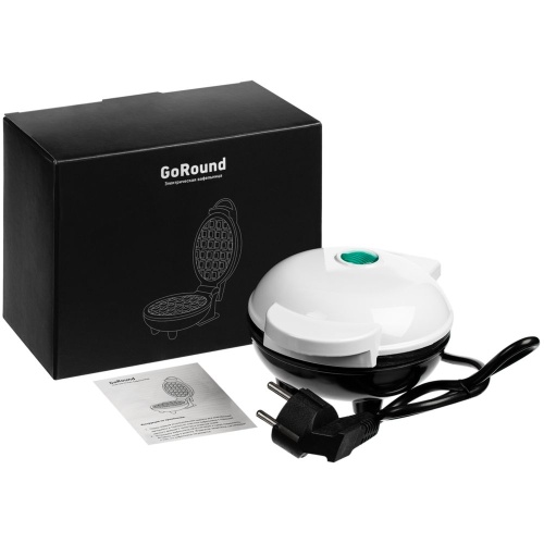 Электрическая вафельница GoRound, белая фото 4