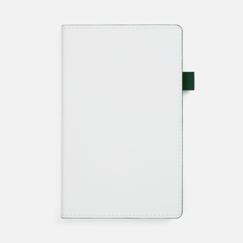 Ежедневник White Shall, недатированный, бело-зеленый Ежедневник White Shall, недатированный, бело-зеленый