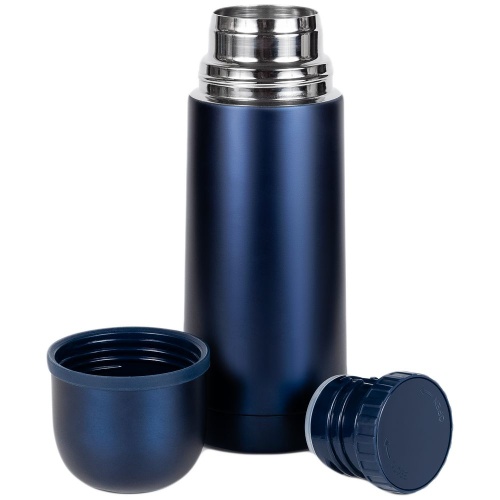 Термос Relaxika 350, темно-синий фото 3