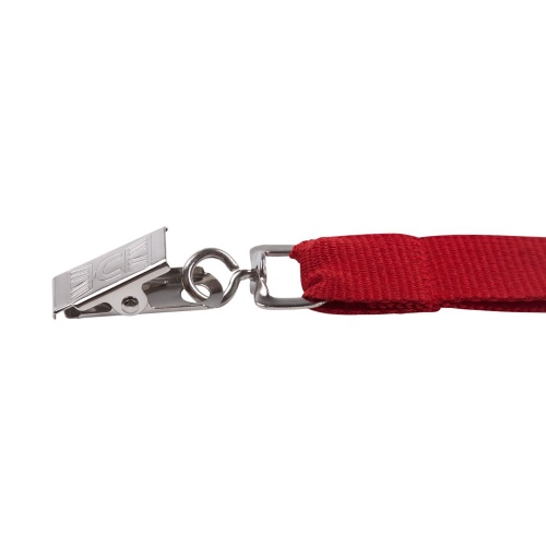 Лента для бейджа Neckband, красная фото 4