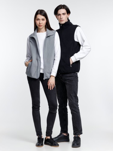 Жилет флисовый унисекс Nesse, серый фото 4 Жилет флисовый унисекс Nesse, серый фото 4