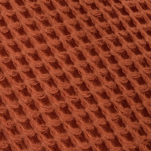 Плед вафельный Elenglect, оранжевый фото 4