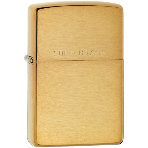 Зажигалка Zippo Classic Brushed, золотистая фото 2