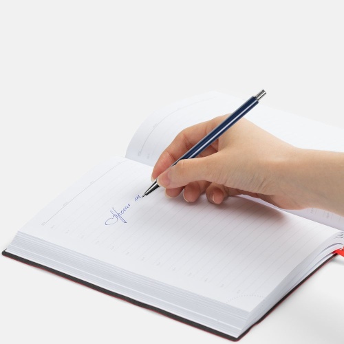 Ручка шариковая Slim Beam, синяя фото 2