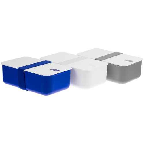 Ланчбокс Lunch Hour, белый с серым фото 3