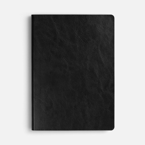 Ежедневник Doppio, недатированный, черный с серым фото 2 Ежедневник Doppio, недатированный, черный с серым фото 2