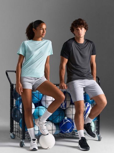 Футболка спортивная унисекс Vortex, белая фото 8