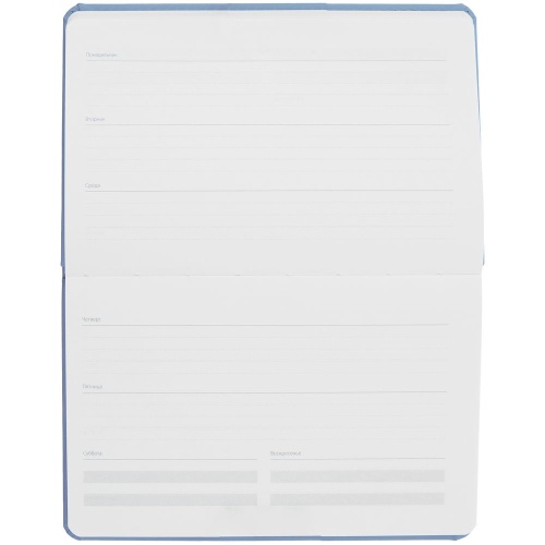 Еженедельник Urban, недатированный, голубой фото 4 Еженедельник Urban, недатированный, голубой фото 4