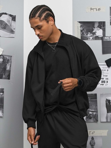 Куртка спортивная Junior, черная фото 5