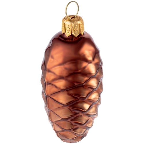 Елочная игрушка «Шишка», коричневая фото 2 Елочная игрушка «Шишка», коричневая фото 2