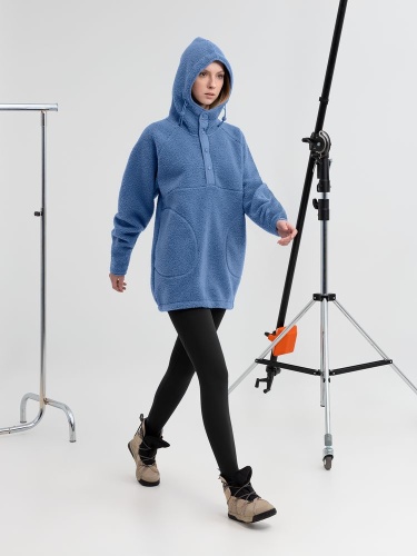 Анорак унисекс Oblako, голубой фото 4 Анорак унисекс Oblako, голубой фото 4