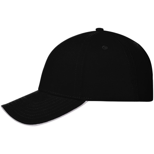 Бейсболка Spiker, черная с белым фото 3 Бейсболка Spiker, черная с белым фото 3