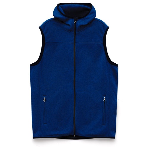Жилет с капюшоном унисекс Gotland, синий Жилет с капюшоном унисекс Gotland, синий