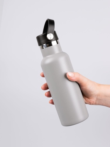 Термобутылка Bidon, серая фото 4