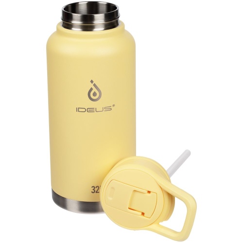Термобутылка Fujisan XL, желтая фото 3