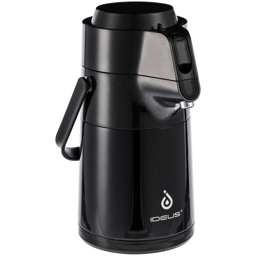 Термос с помпой Jiayi, черный фото 2