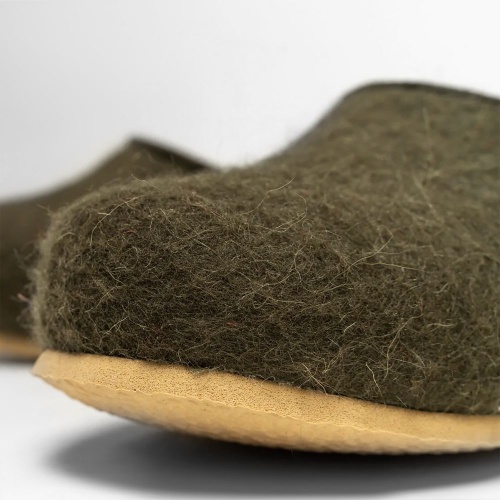 Домашние валенки Cant, зеленые (олива) фото 2 Домашние валенки Cant, зеленые (олива) фото 2