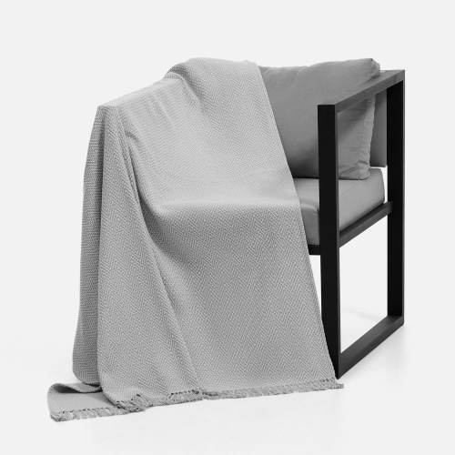 Плед Saltoro, светло-серый фото 3