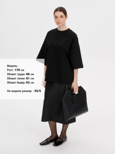 Футболка оверсайз Big Boss, черная фото 4