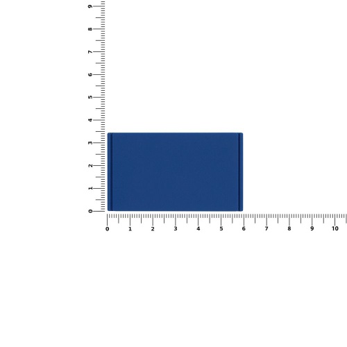 Лейбл из ПВХ Dzeta, M, синий фото 2